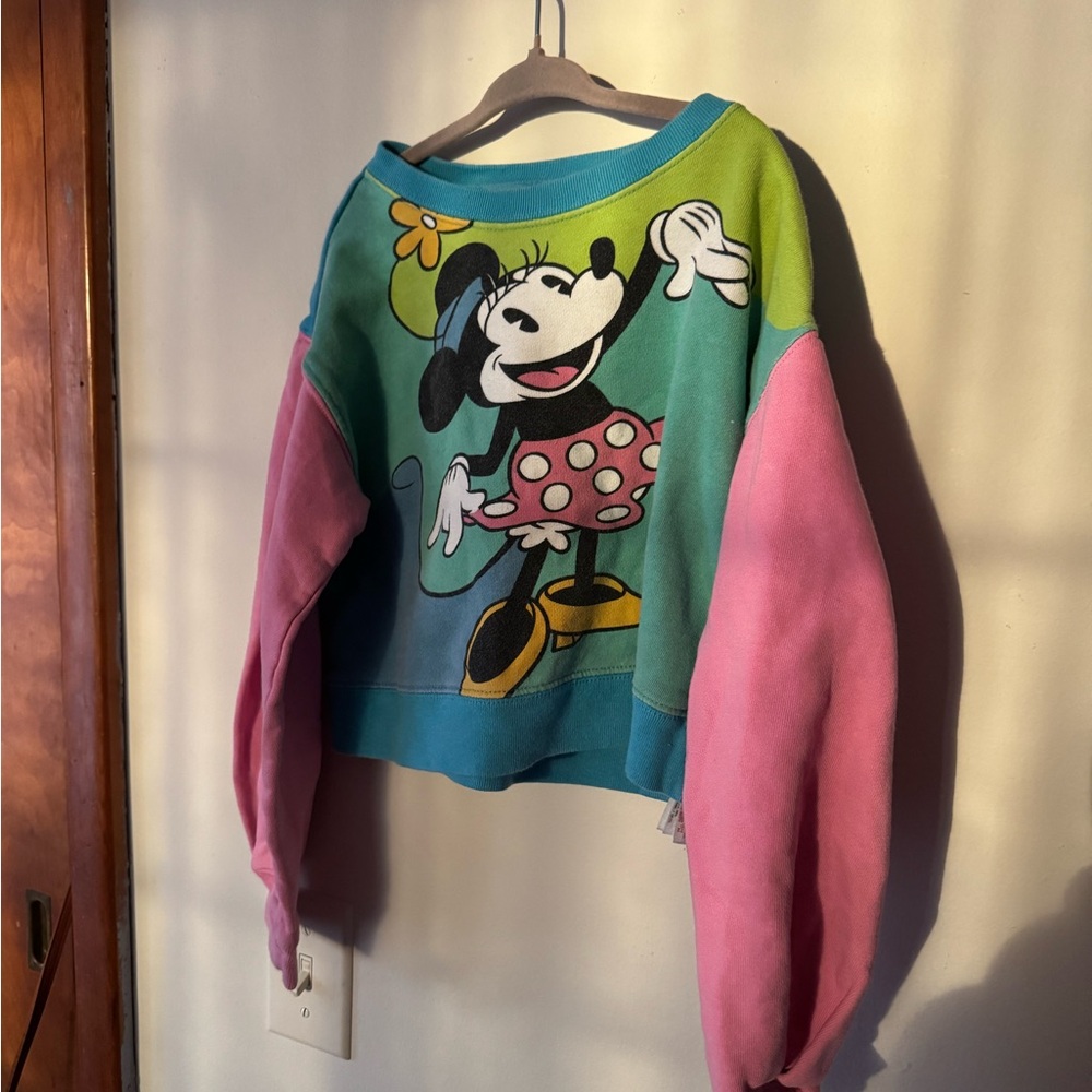Vintage Disney Mickey & Co 7/8 Colorblock Sweater
